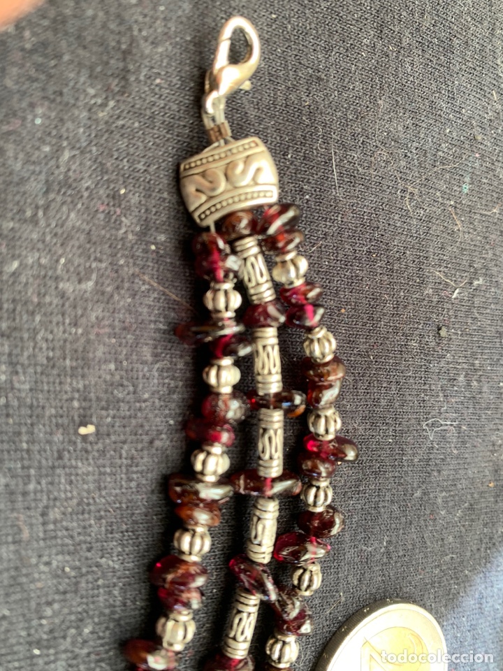 Joyeria: Pulsera plateada y granates - Foto 3