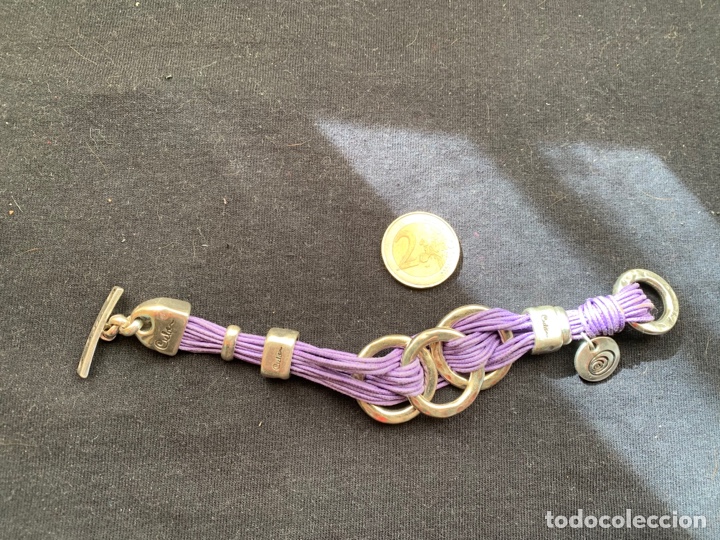 Joyeria: Pulsera plateada y lila - Foto 1