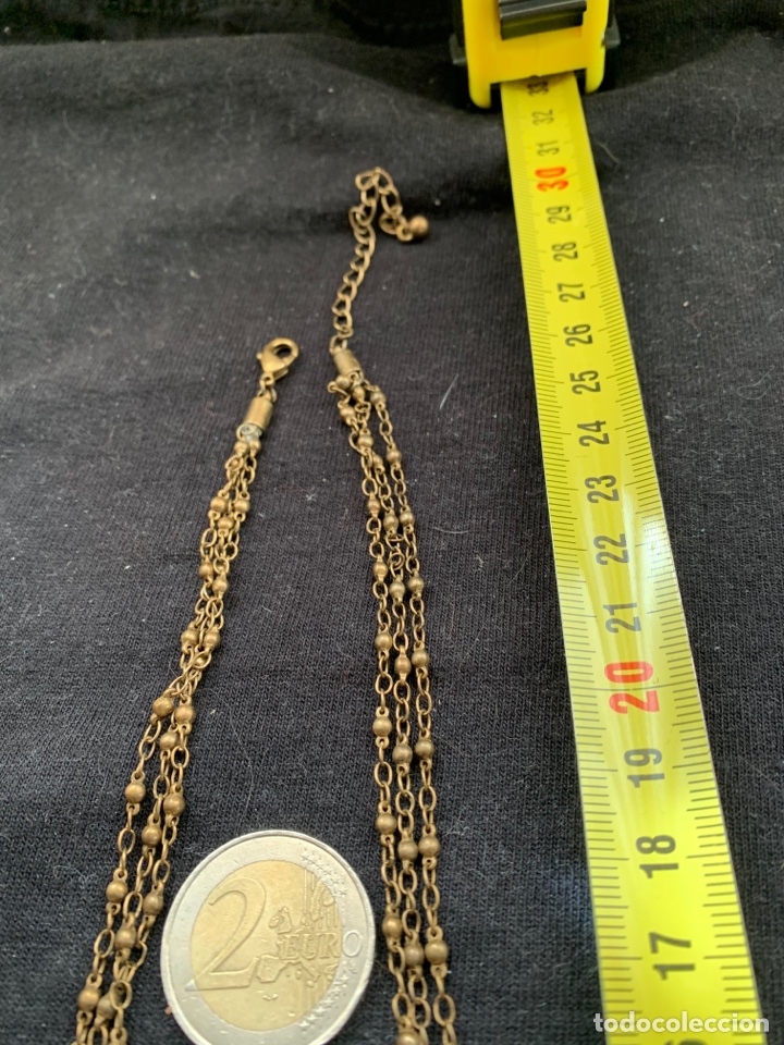 Joyeria: Gargantilla dorada con piedras ocre - Foto 3