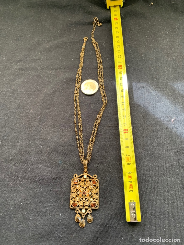 Joyeria: Gargantilla dorada con piedras ocre - Foto 1
