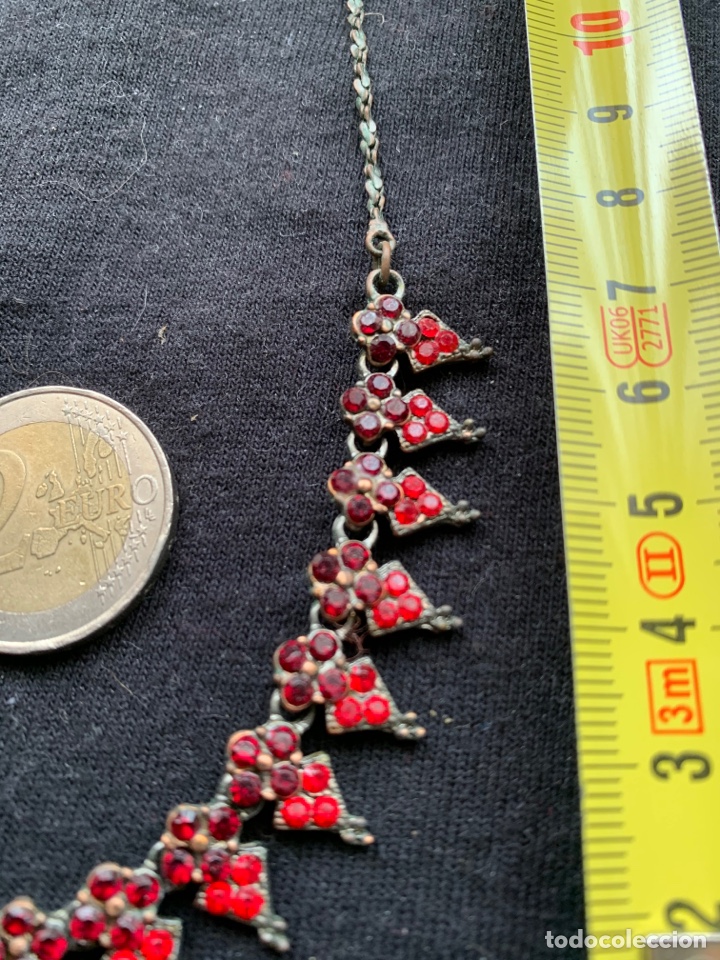 Joyeria: Gargantilla con piedras rojas y burdeos - Foto 2