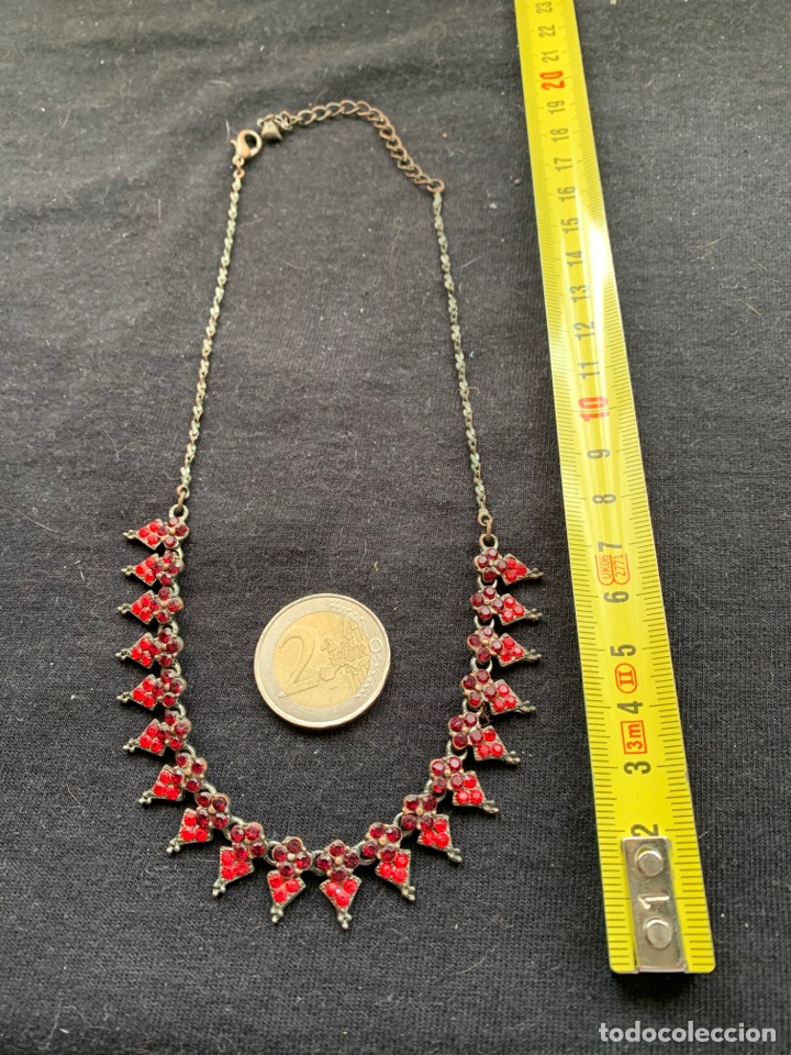 Joyeria: Gargantilla con piedras rojas y burdeos - Foto 1