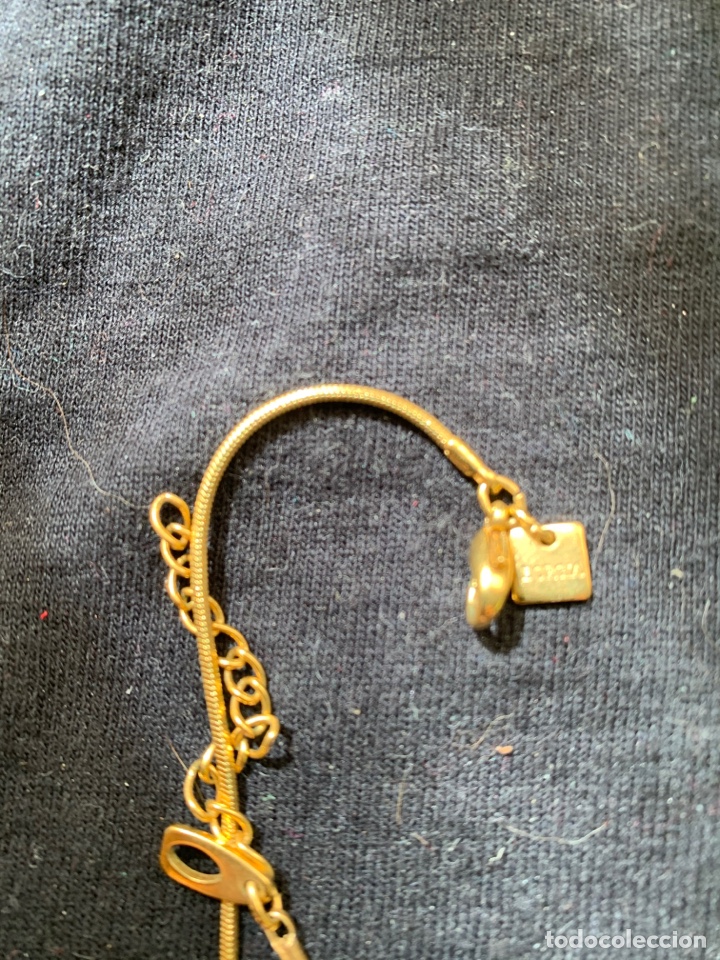 Joyeria: Collar dorado con piedra transparente. Marca Monet - Foto 2