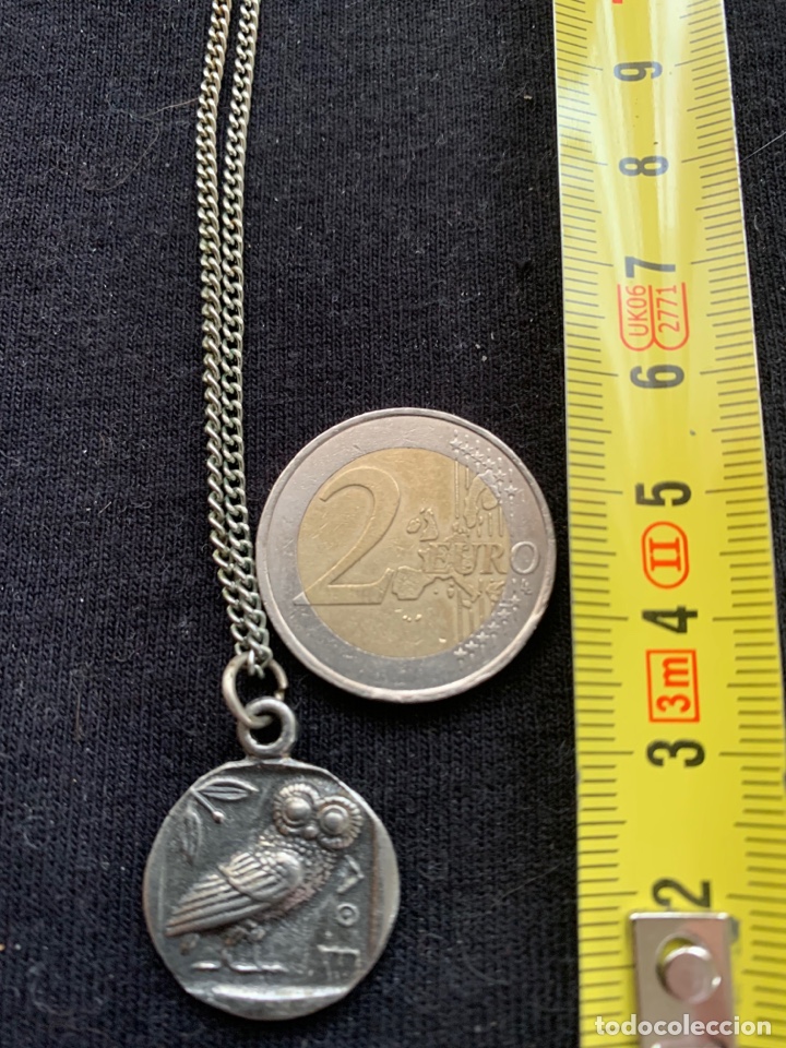 Joyeria: Tetradracma con b&uacute;ho y busto en cadena plateada - Foto 2