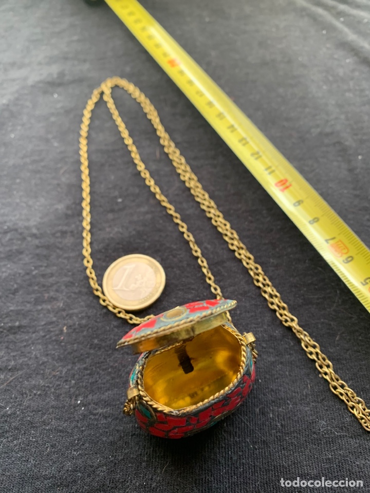 Joyeria: Cadena dorada con coral y turquesas - Foto 3