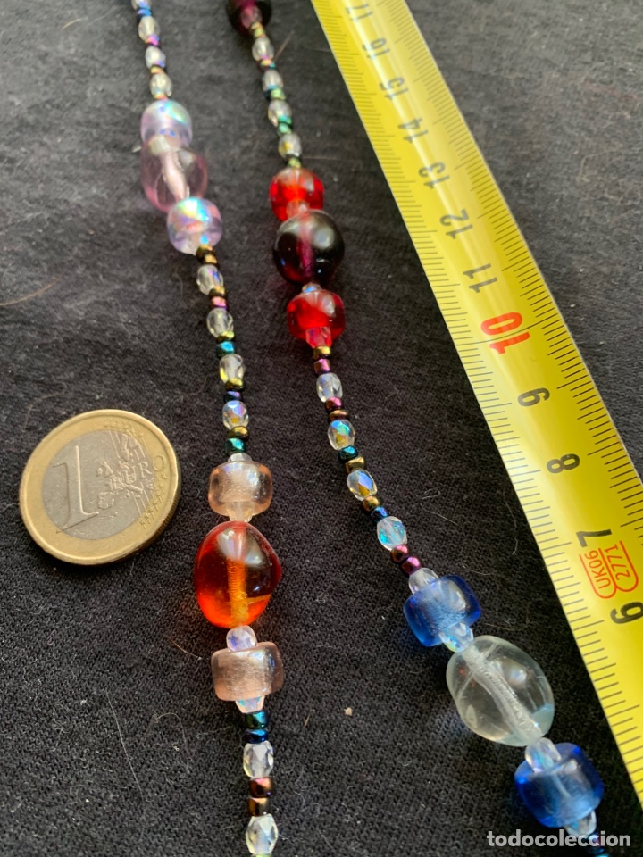 Joyeria: Collar de cuentas de cristal de colores - Foto 2