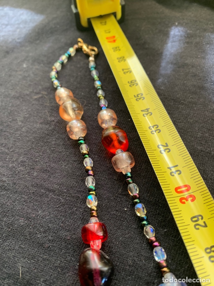 Joyeria: Collar de cuentas de cristal de colores - Foto 3