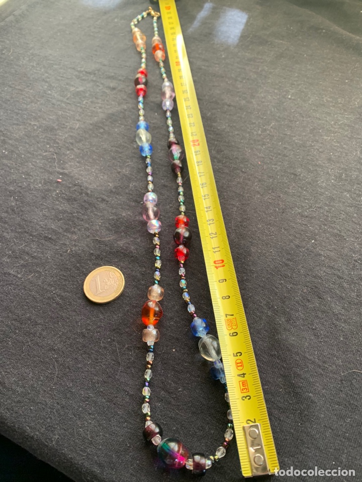 Joyeria: Collar de cuentas de cristal de colores - Foto 1