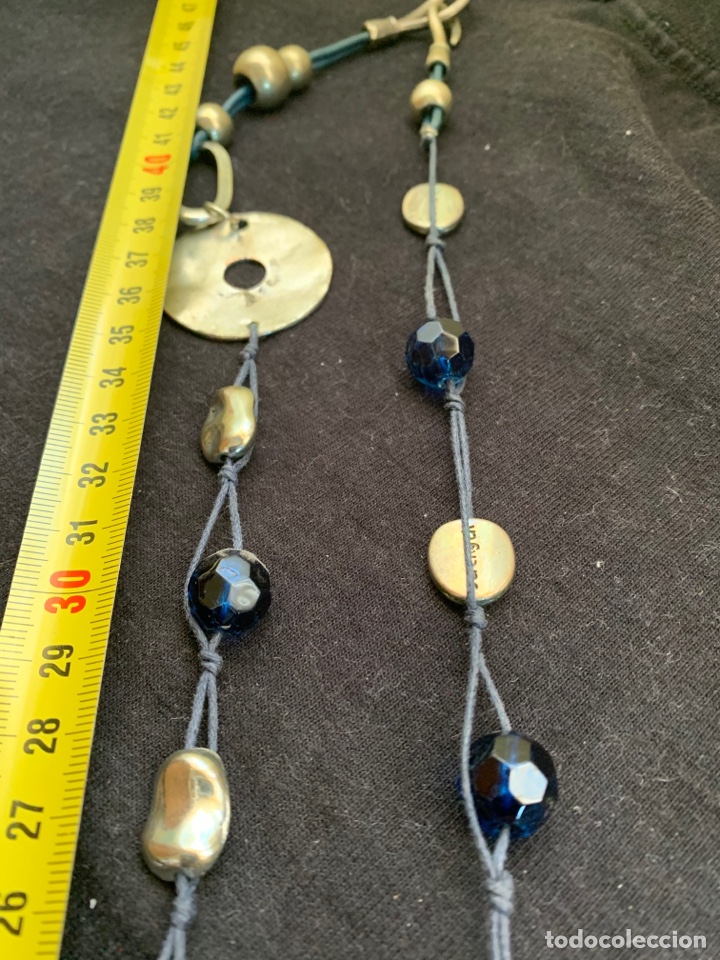 Joyeria: Collar plateado azul y perlas - Foto 3