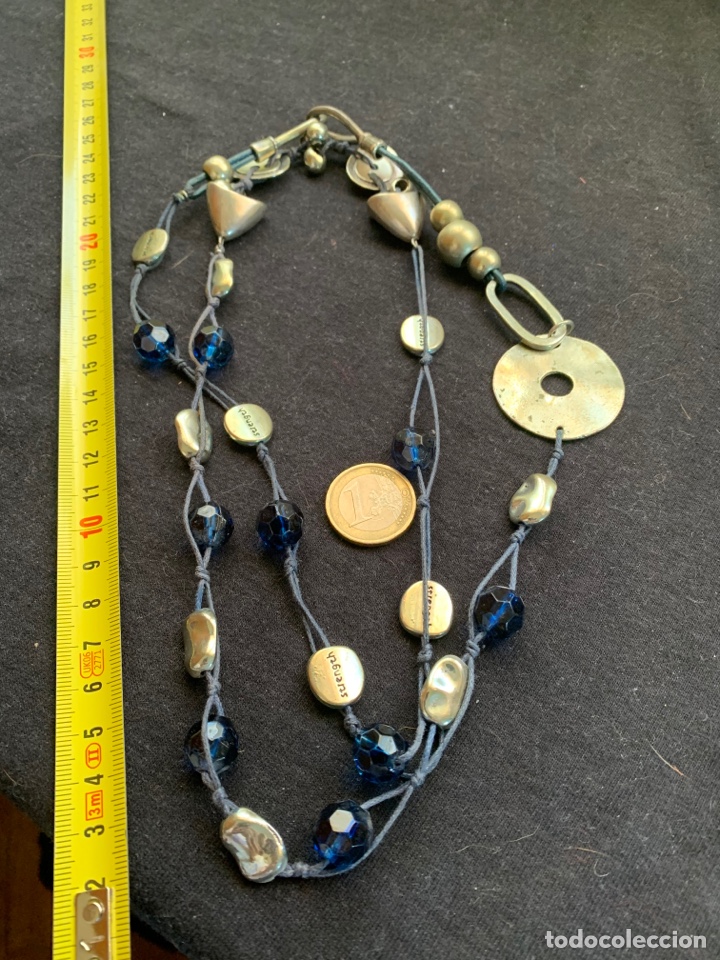 Joyeria: Collar plateado azul y perlas - Foto 4