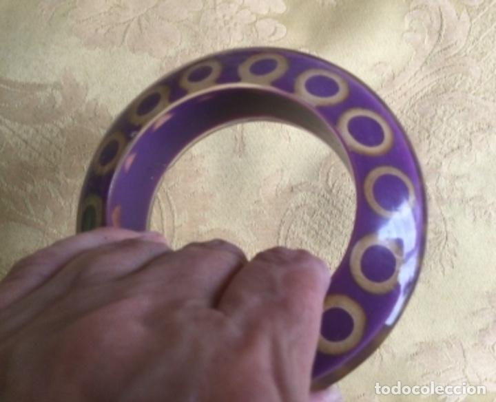 Joyeria: PULSERA METACRILATO VINTAGE MORADA - Foto 6