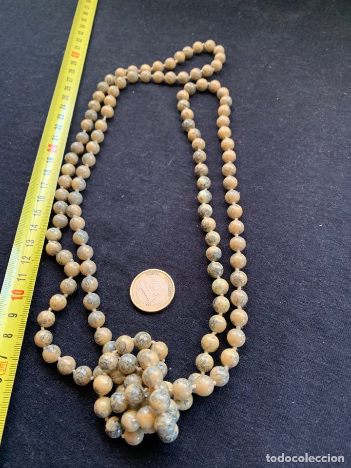 Joyeria: Collar de bolas marr&oacute;n claro y negro - Foto 3