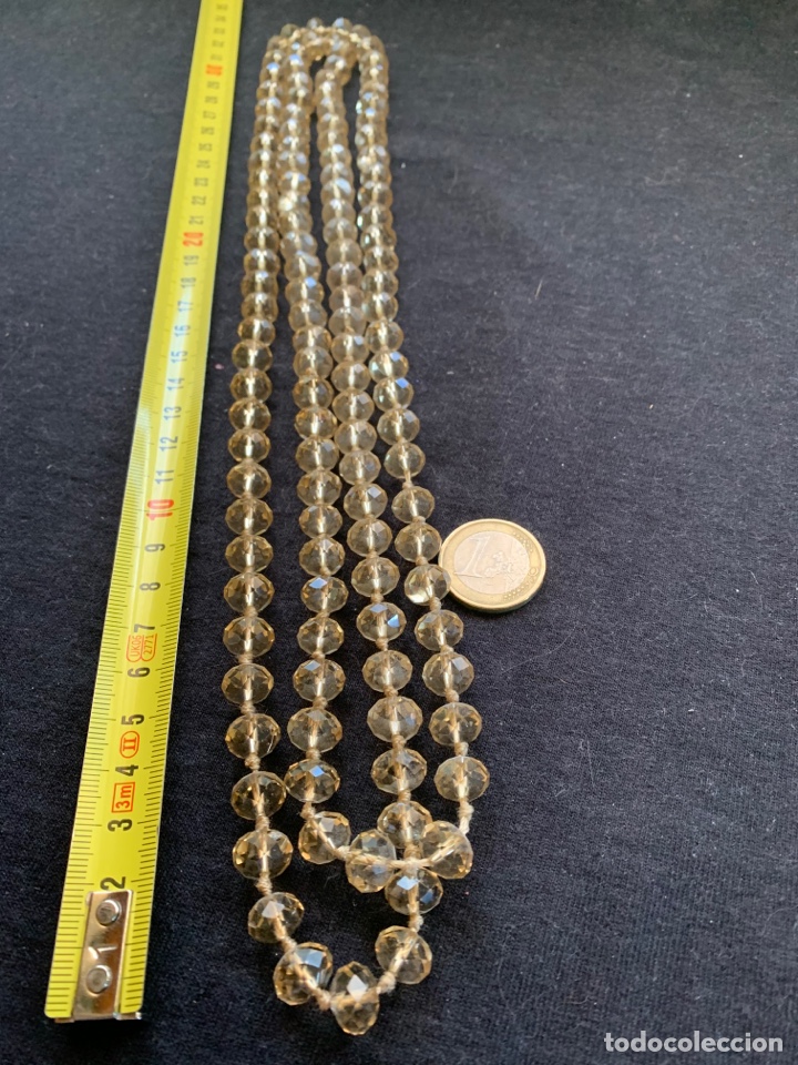 Joyeria: Collar bolas marrones facetadas - Foto 1
