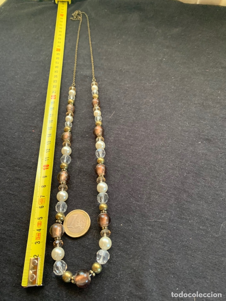 Joyeria: Collar blanco y marron - Foto 1