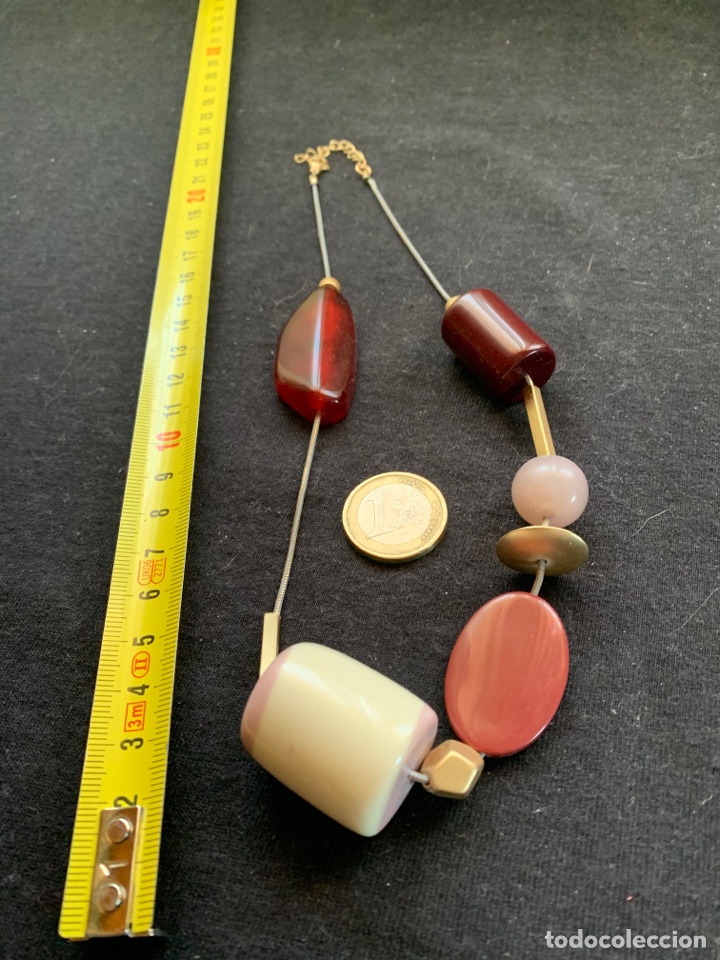 Joyeria: Gargantilla dorada con piedras marrones - Foto 1