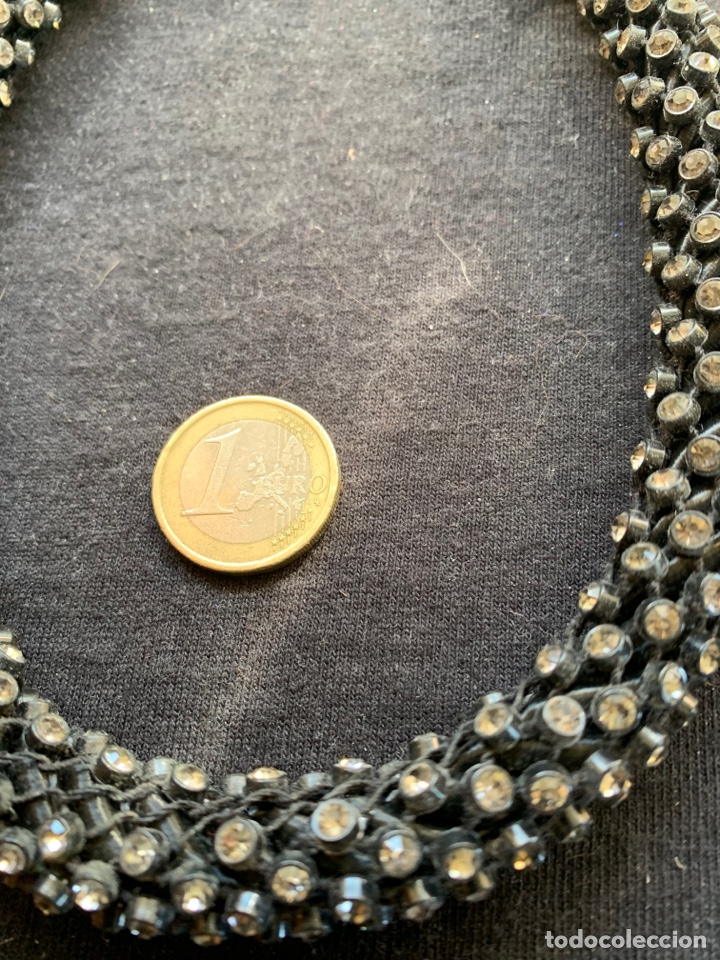 Joyeria: Gargantilla negra redonda cuajada de strass - Foto 2