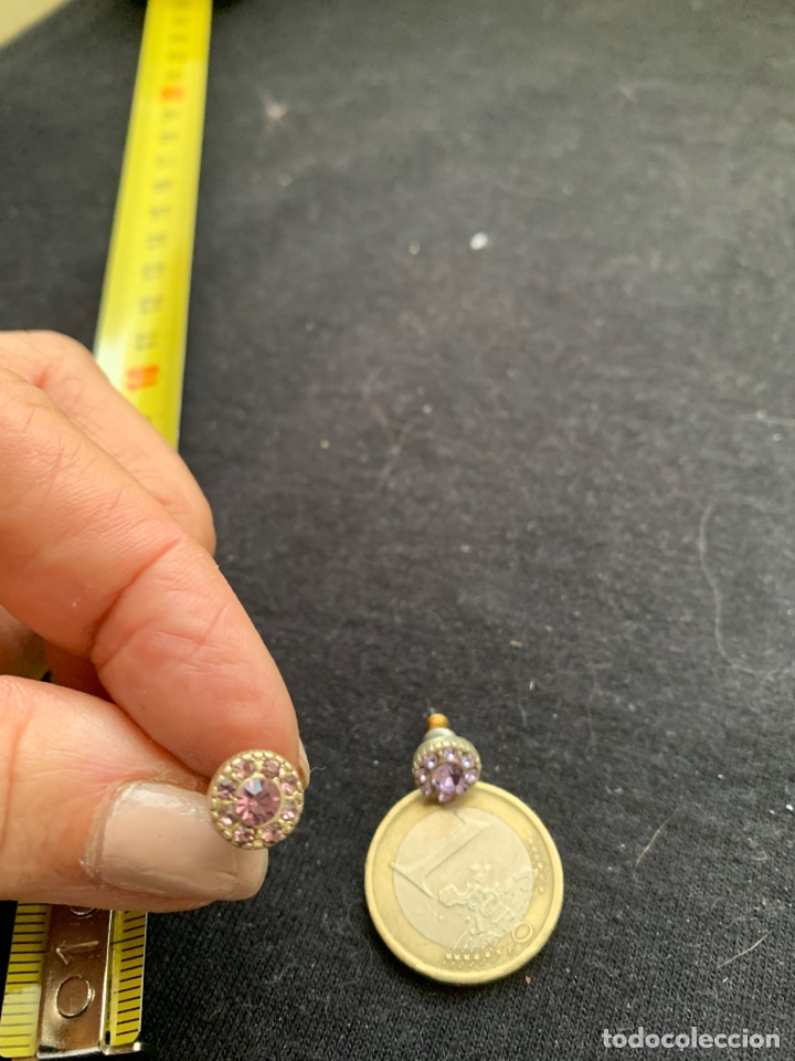 Joyeria: Pendientes de piedras lila - Foto 1