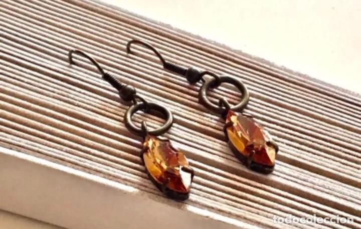 Joyeria: PENDIENTES CON CRISTAL OVAL FUM&Eacute; - Foto 1