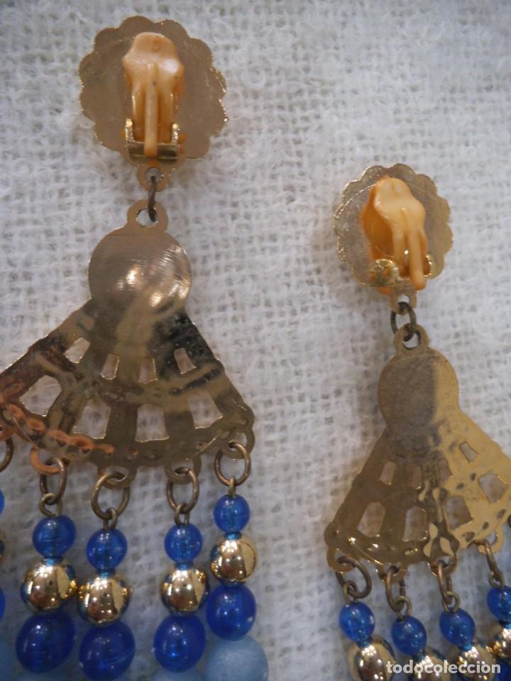 Joyeria: PENDIENTES ( ABALORIOS AZUL ) antial&eacute;rgicos - Foto 5