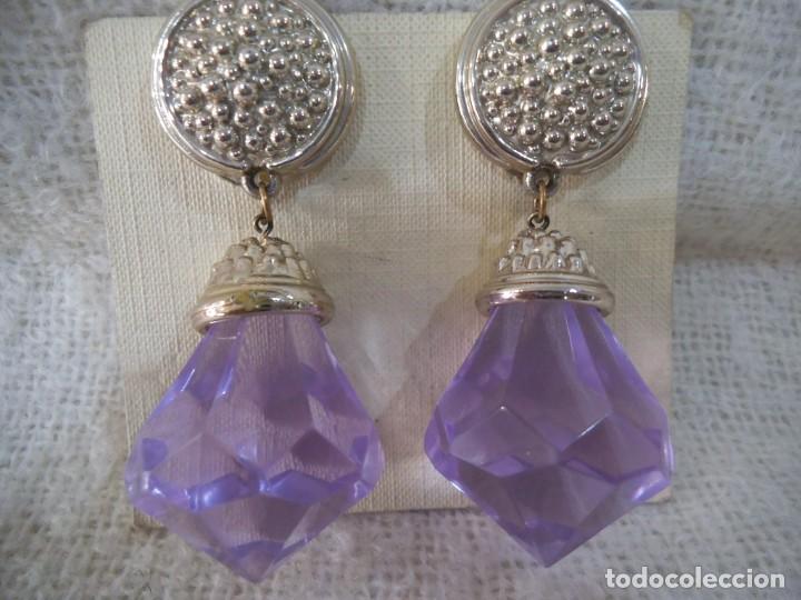 Joyeria: PENDIENTES ( LAGRIM&Oacute;N - PRISMA - LILA ) - Foto 2