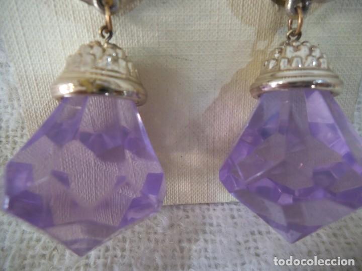 Joyeria: PENDIENTES ( LAGRIM&Oacute;N - PRISMA - LILA ) - Foto 4