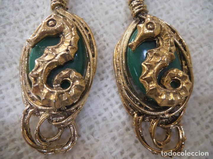 Joyeria: PENDIENTES ( CABALLITO DE MAR ) VERDE - Foto 3