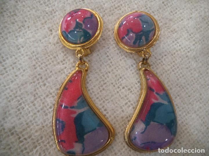 Joyeria: PENDIENTES - ESMALTE ( FUXIA-TURQUESA ) - Foto 1