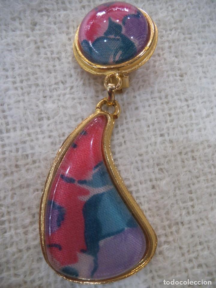 Joyeria: PENDIENTES - ESMALTE ( FUXIA-TURQUESA ) - Foto 2