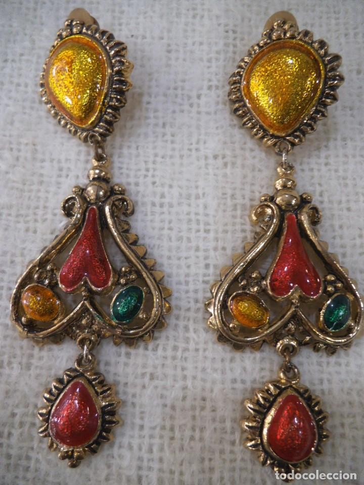 Joyeria: PENDIENTES ESMALTE ( ISABELINOS - CORAZ&Oacute;N ) - Foto 1