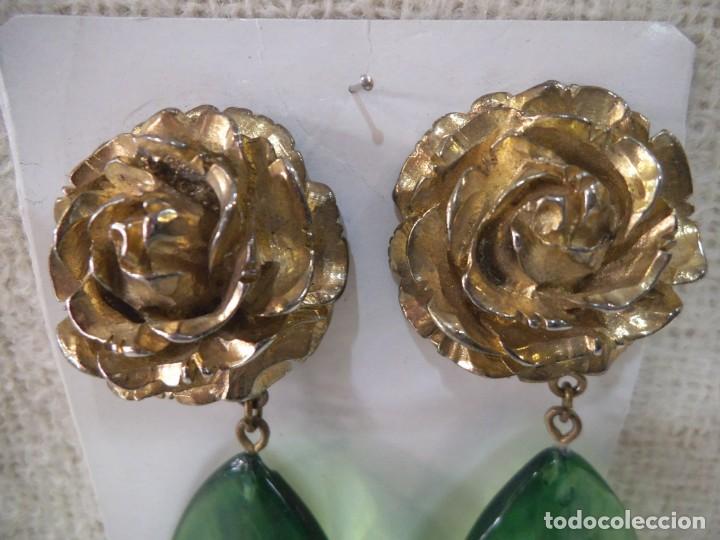Joyeria: PENDIENTES ( LAGRIM&Oacute;N ) VERDE - TRANSPARENTE - Foto 2