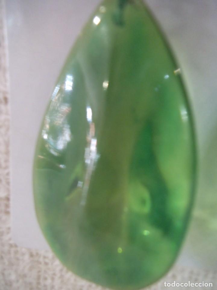 Joyeria: PENDIENTES ( LAGRIM&Oacute;N ) VERDE - TRANSPARENTE - Foto 4
