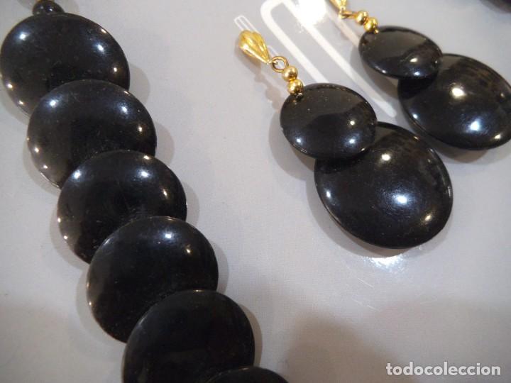 Joyeria: COLLAR Y PENDIENTES ( NEGRO ) PASTILLAS - Foto 5