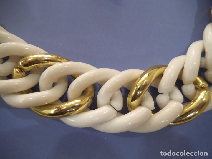 Joyeria: COLLAR Y PENDIENTES ( CADENA - BLANCO - ORO ) - Foto 3