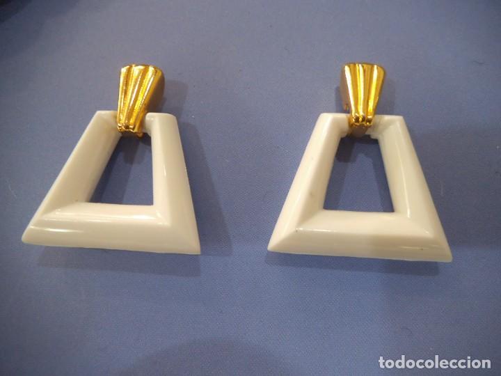 Joyeria: COLLAR Y PENDIENTES ( CADENA - BLANCO - ORO ) - Foto 4