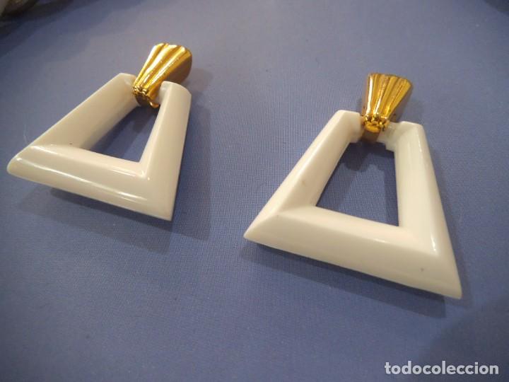 Joyeria: COLLAR Y PENDIENTES ( CADENA - BLANCO - ORO ) - Foto 5