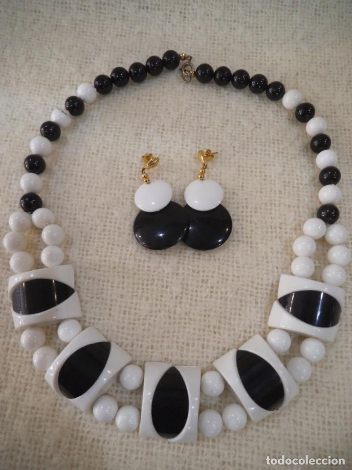 Joyeria: COLLAR Y PENDIENTES ( BLANCO - NEGRO ) - Foto 1