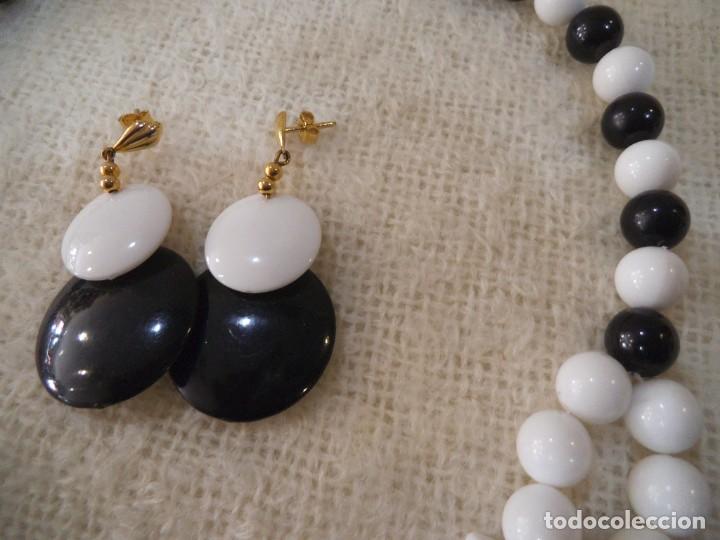 Joyeria: COLLAR Y PENDIENTES ( BLANCO - NEGRO ) - Foto 3