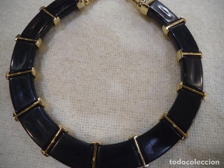 Joyeria: COLLAR Y PENDIENTES ( NEGRO - ORO ) R&Iacute;GIDO - Foto 5