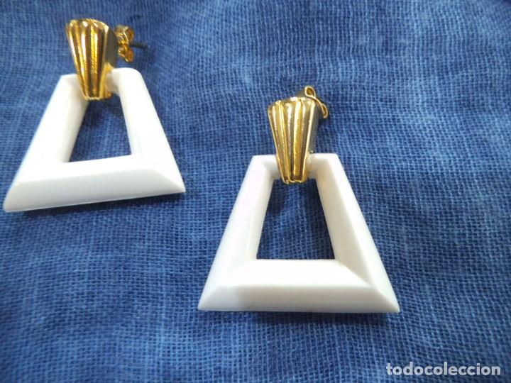 Joyeria: COLLAR Y PENDIENTES ( PINCHOS ) BLANCO - ORO - Foto 5
