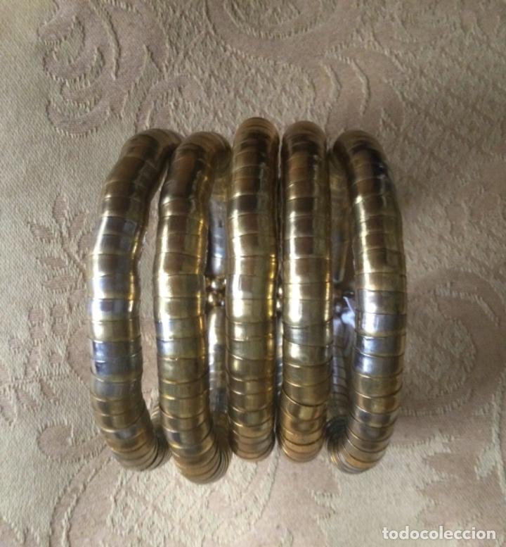 Joyeria: PULSERA BRAZALETE METAL DORADO Y PLATEADO