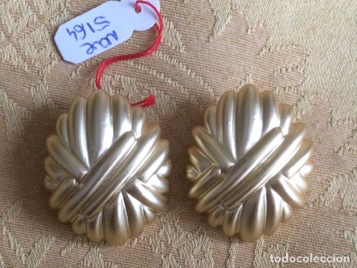 Joyeria: PENDIENTES PASTA A&Ntilde;OS 80 DORADO MATE - Foto 1