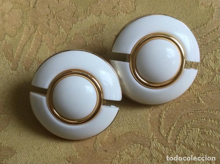 Joyeria: PENDIENTES VINTAGE DE PASTA COLOR BLANCO - Foto 6
