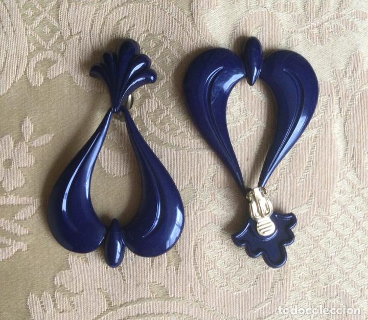 Joyeria: PENDIENTES VINTAGE, AZUL MARINO - Foto 4