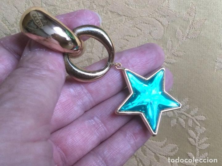 Joyeria: PENDIENTES VINTAGE LARGOS ESTRELLAS VERDE MAR - Foto 6
