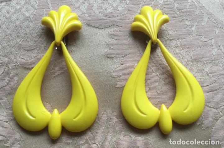 Joyeria: PENDIENTES VINTAGE AMARILLOS - Foto 1
