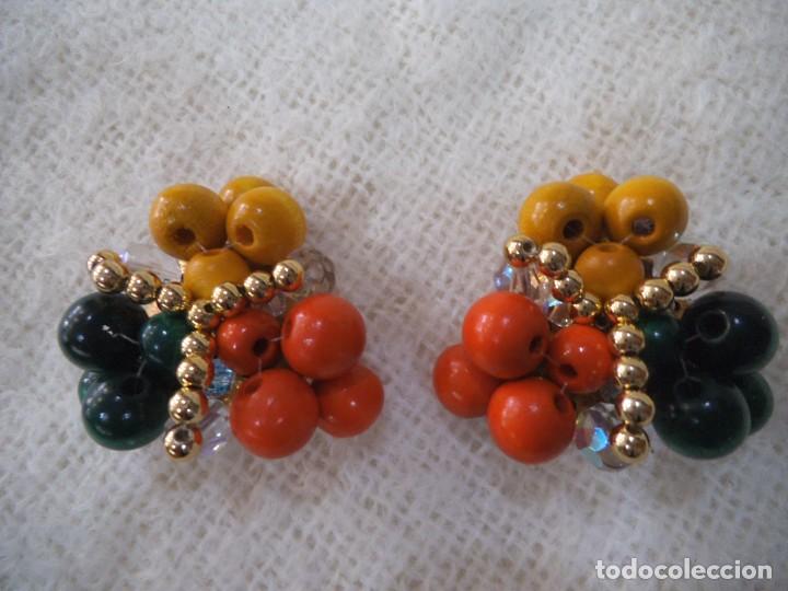 Joyeria: PENDIENTES ( BOLAS - MADERA - COLORES ) - Foto 1