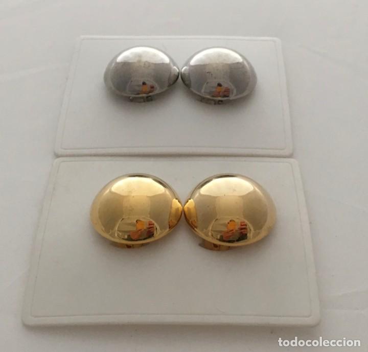 Joyeria: LOTE 2 PARES DE PENDIENTES DE CLIP A&Ntilde;OS 80. A ESTRENAR