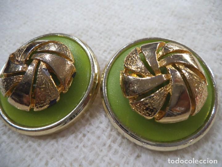 Joyeria: PENDIENTES ( ROSET&Oacute;N - PISTACHO ) DORADO - Foto 1