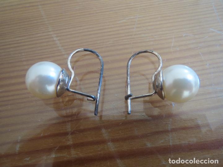 Joyeria: PENDIENTE PERLA FALSA EN PLATA - Foto 3