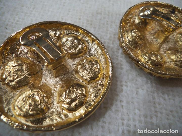 Joyeria: PENDIENTES ( ROSETON ) OCRE - NARANJA - Foto 3